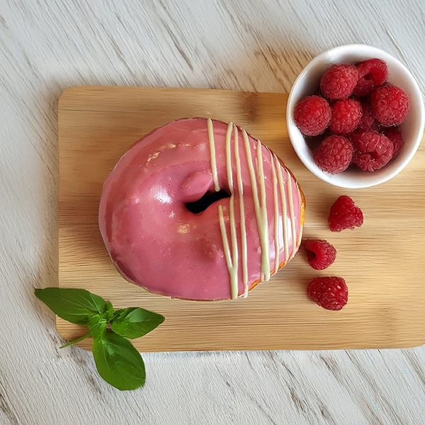 Raspberry & Basil Ring Doughnut (ve)