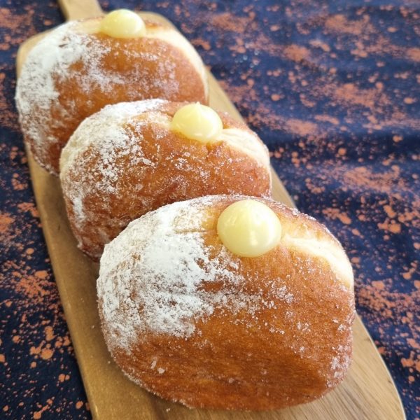 Vegan Sicilian Lemon Curd Doughnut